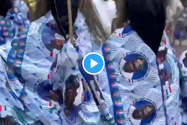 VIDEO: Masquerades campaign for Tinubu, Omo-Agege in Warri