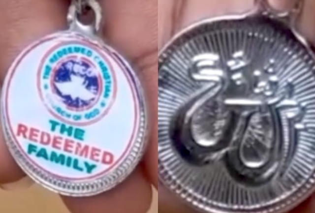 See what the 'hidden' Islamic inscription on RCCG’s pendant means