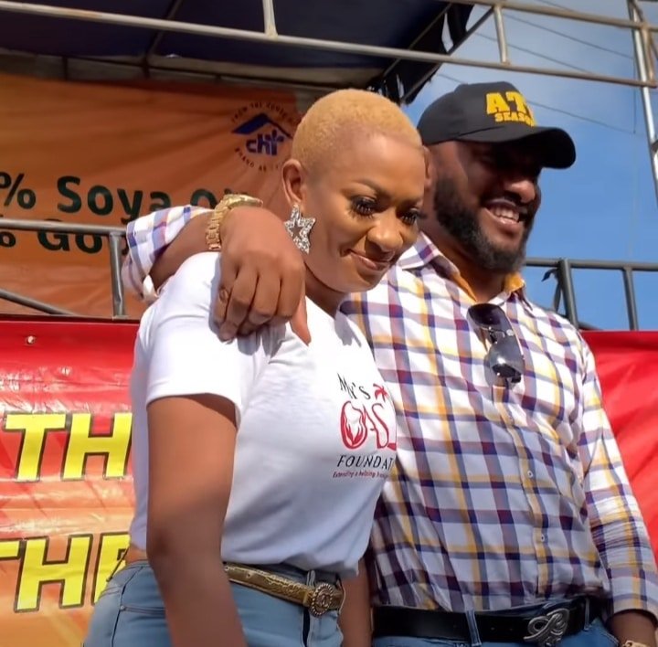 Nollywood actor, Yul Edochie supports first wife, May, as she launches foundation