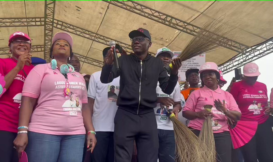 LAGOS WOMEN WALK: Sanwo-Olu dances Buga (VIDEO)