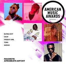 Burna Boy, Wizkid, Tems and Fireboy nominated for 2022 American Music Awards