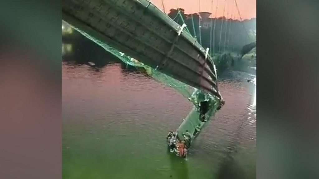 India bridge collapse: Dozens killed, several people injured and trapped 
