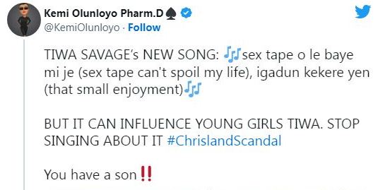 "Your leaked s€x tape can influence young girls"- Kemi Olunloyo tells Tiwa Savage