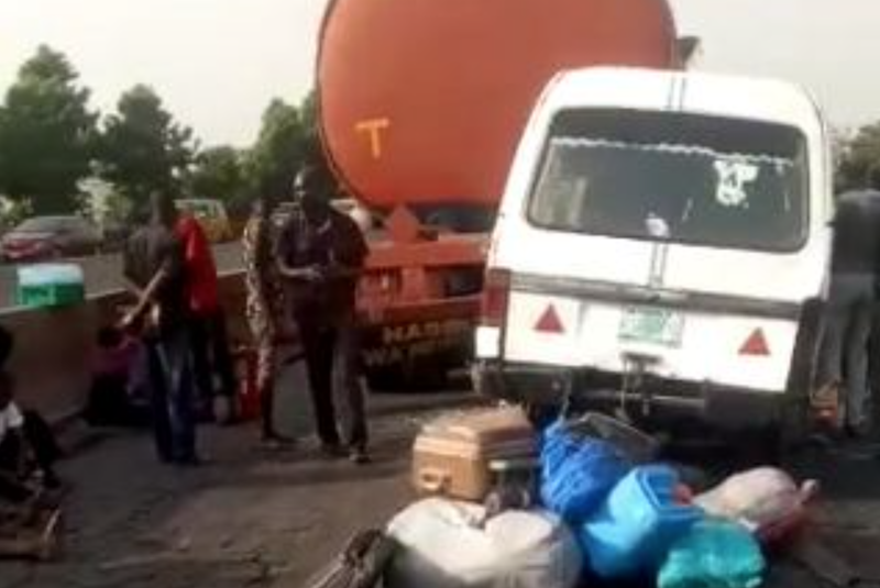 12 accident victims trapped under petrol tanker rescued in Lagos