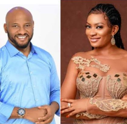 Yul Edochie reacts to Christmas family photo with May and their kids