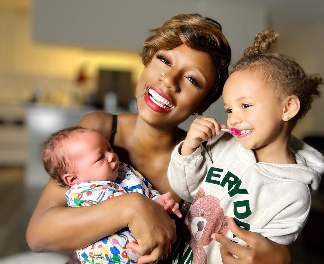 "Avoid posting your two kids, June and Athena on social media"- Court warns Korra Obidi and ex-husband, Justin
