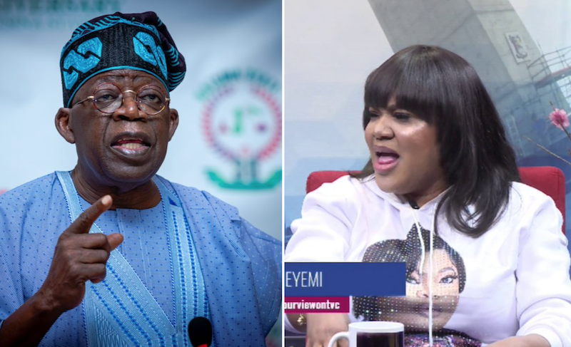 Popular Nollywood actress sparks outrage after declaring love for Tinubu