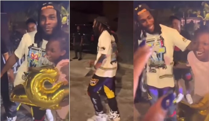 What Burna Boy did to little girl on her 12th birthday