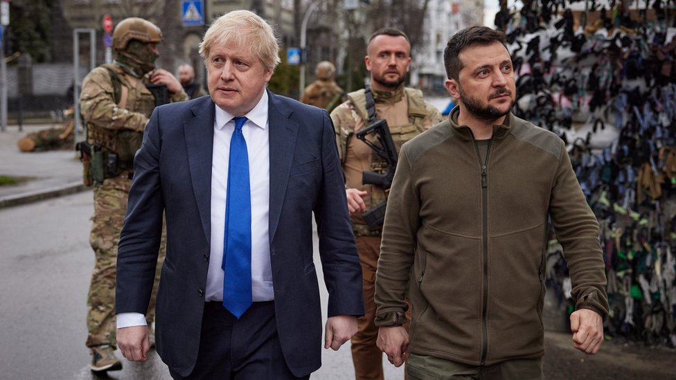 Former UK Prime Minister, Boris Johnson travels to Ukrainian capital Kyiv