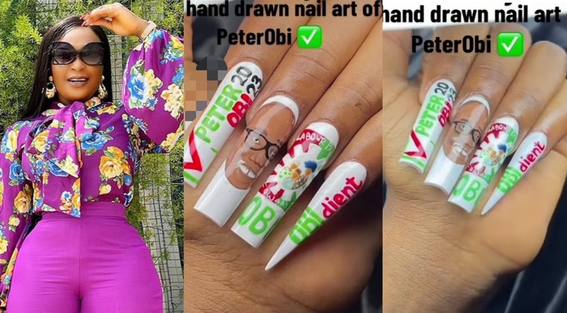 Netizens react as Blessing CEO flaunts Obi-inspired nails