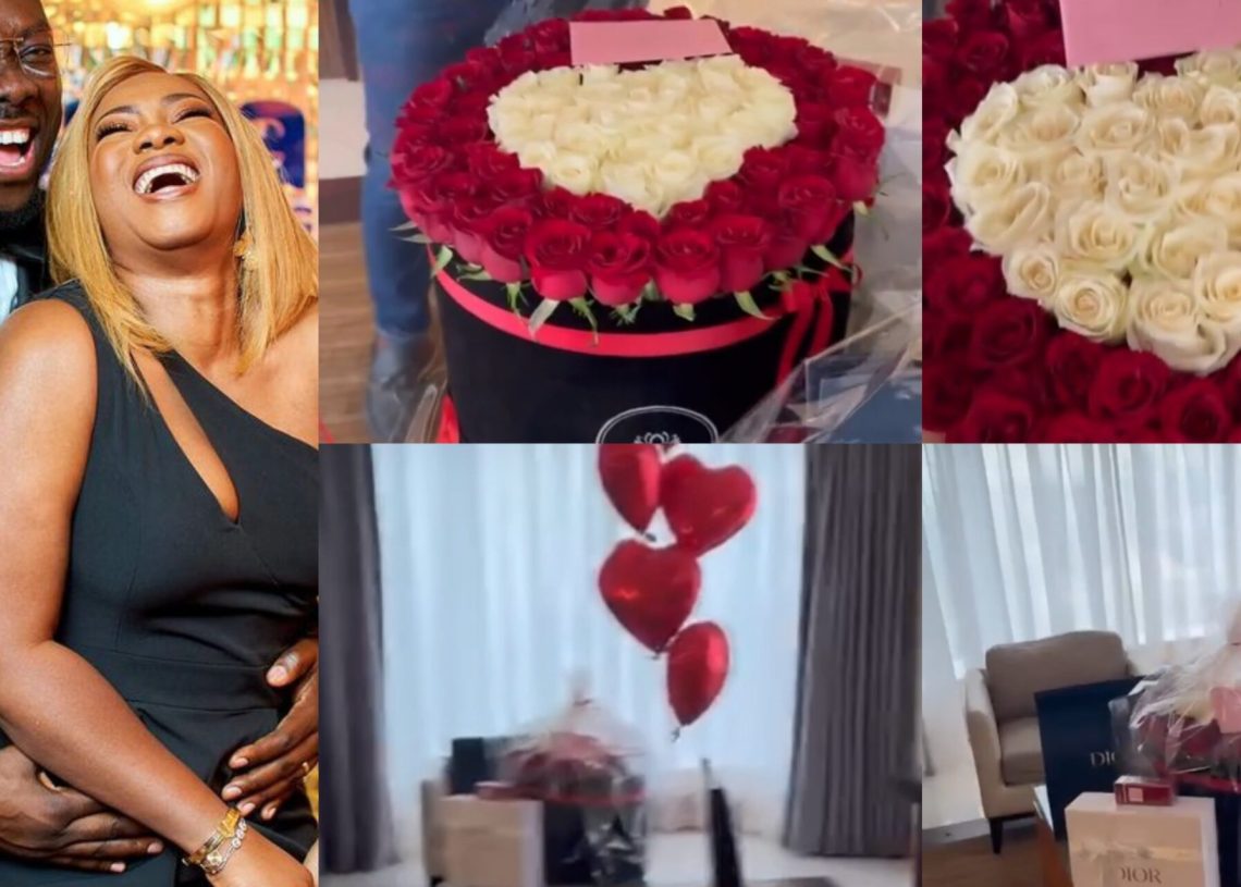 VALENTINE DAY: Obi Cubana shows love to his wife with mouth-watering gifts