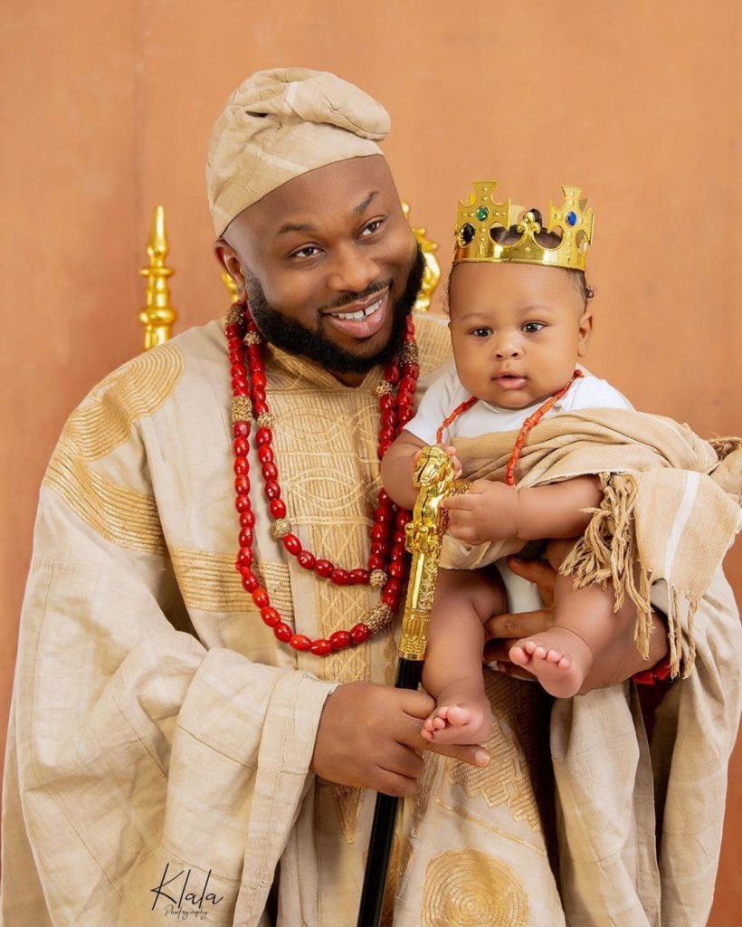 "You are one of life’s most precious gift to me"- Churchill Olakunle pens touching note to son on birthday