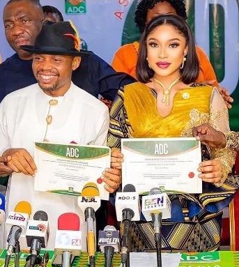 "Don’t vote with your conscience, vote wisely"- Tonto Dikeh advises electorates