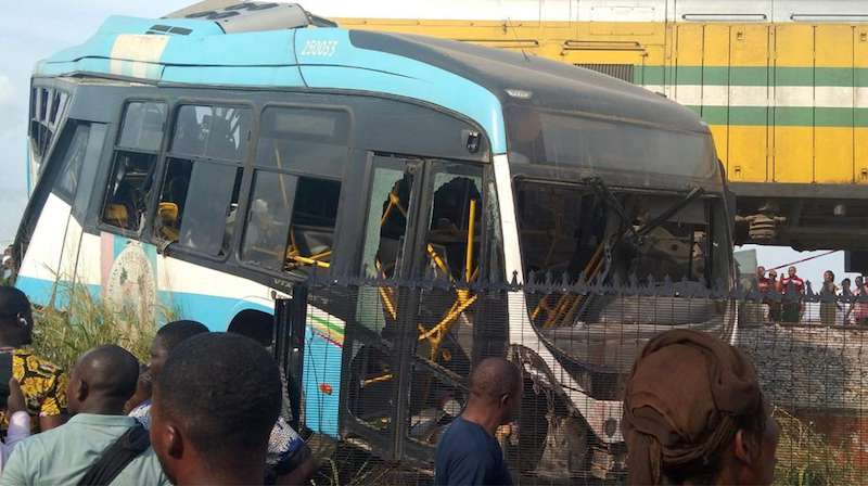 Lagos BRT bus-train accident: Driver begs for forgiveness