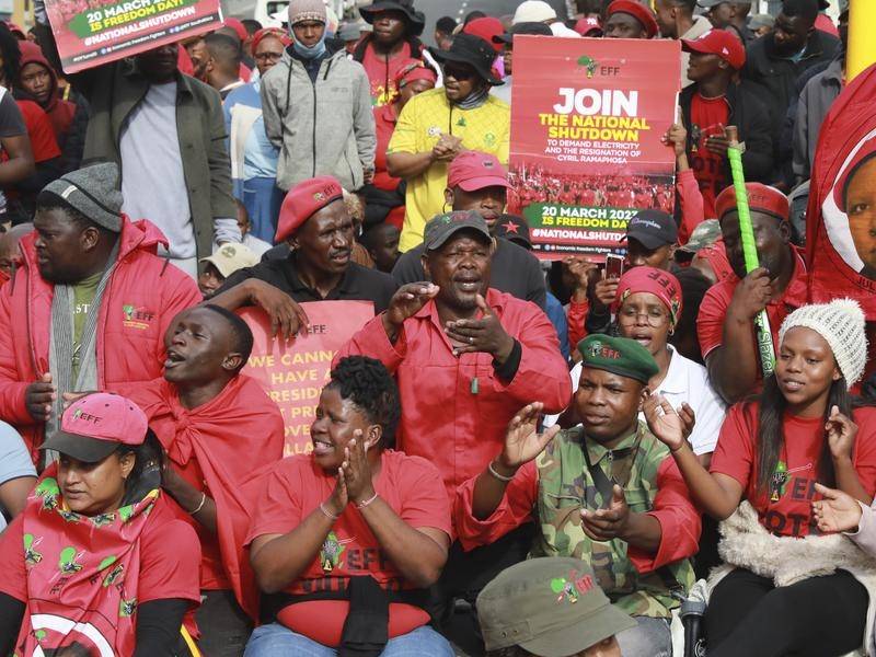 S. Africa: Hundreds hold ralllies to demand Ramaphosa's resignation