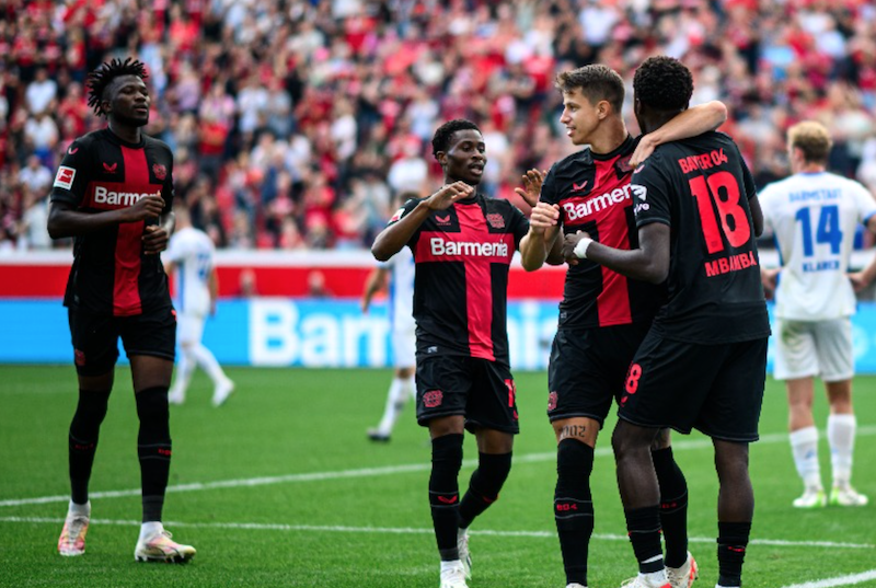 Nigeria’s Boniface scores twice again as Leverkusen crush Darmstadt