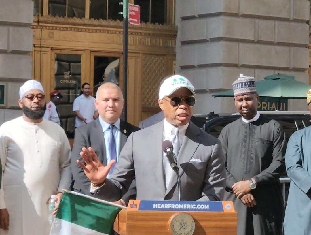 New York Mayor, envoys hoist Nigerian flag at Bowling Green