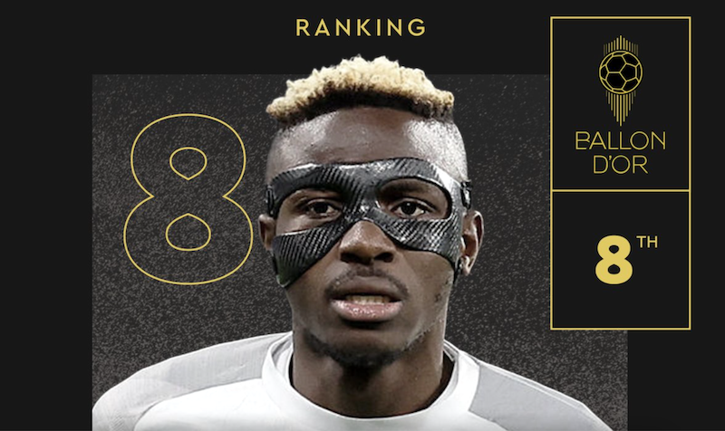 Victor Osimhen makes history with Ballon d’Or 2023 ranking