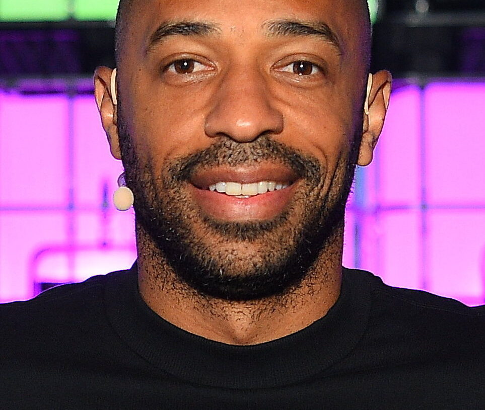 2 November 2021; Thierry Henry, Assistant Coach, Belgium National Football Team, on Centre Stage during day one of Web Summit 2021 at the Altice Arena in Lisbon, Portugal. Photo by Diarmuid Greene/Web Summit via Sportsfile