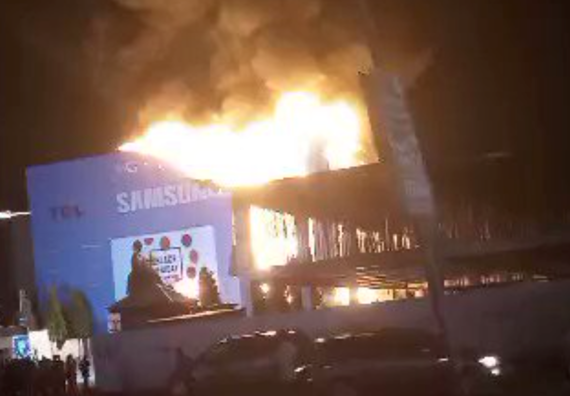 Fire guts Samsung showroom in Abuja