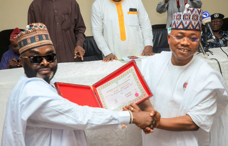 INEC presents certificates of return to Kogi governor-elect