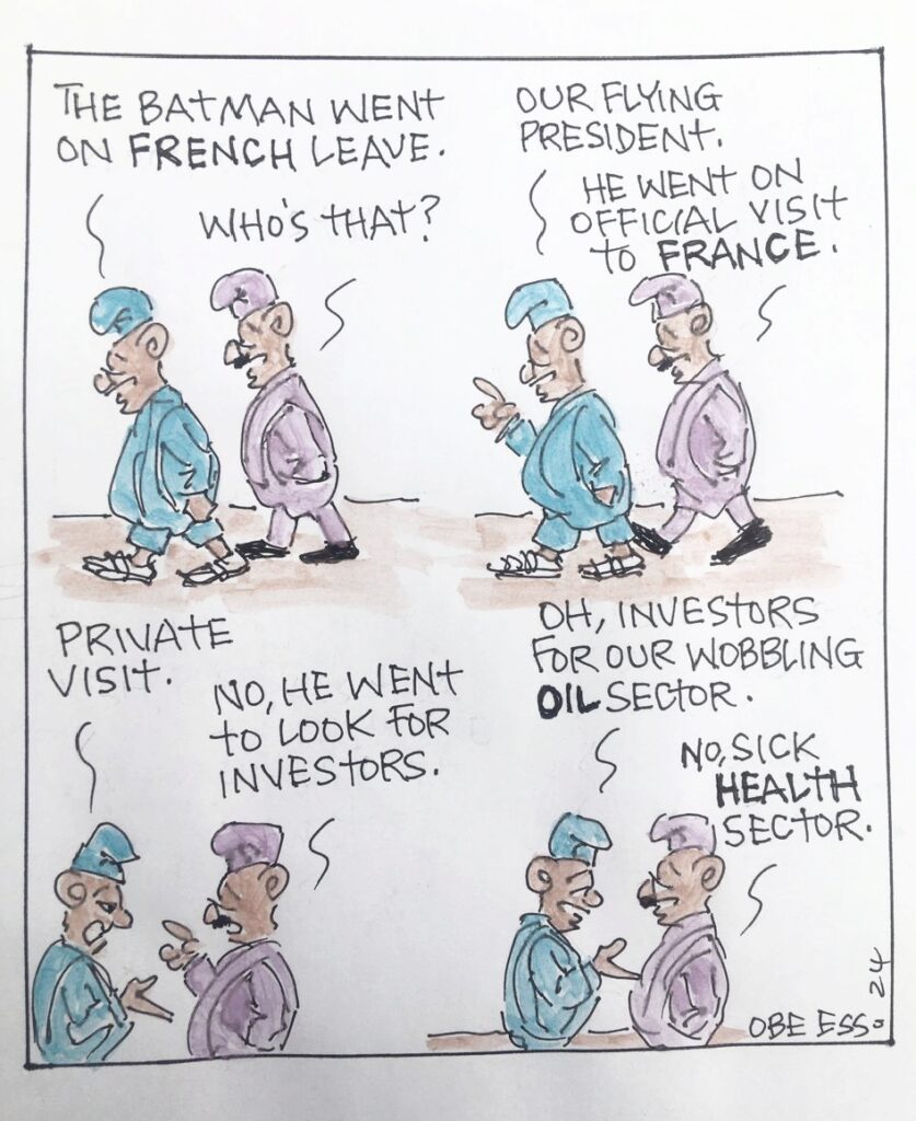 CARTOON OF THE DAY: The Batman on French leave