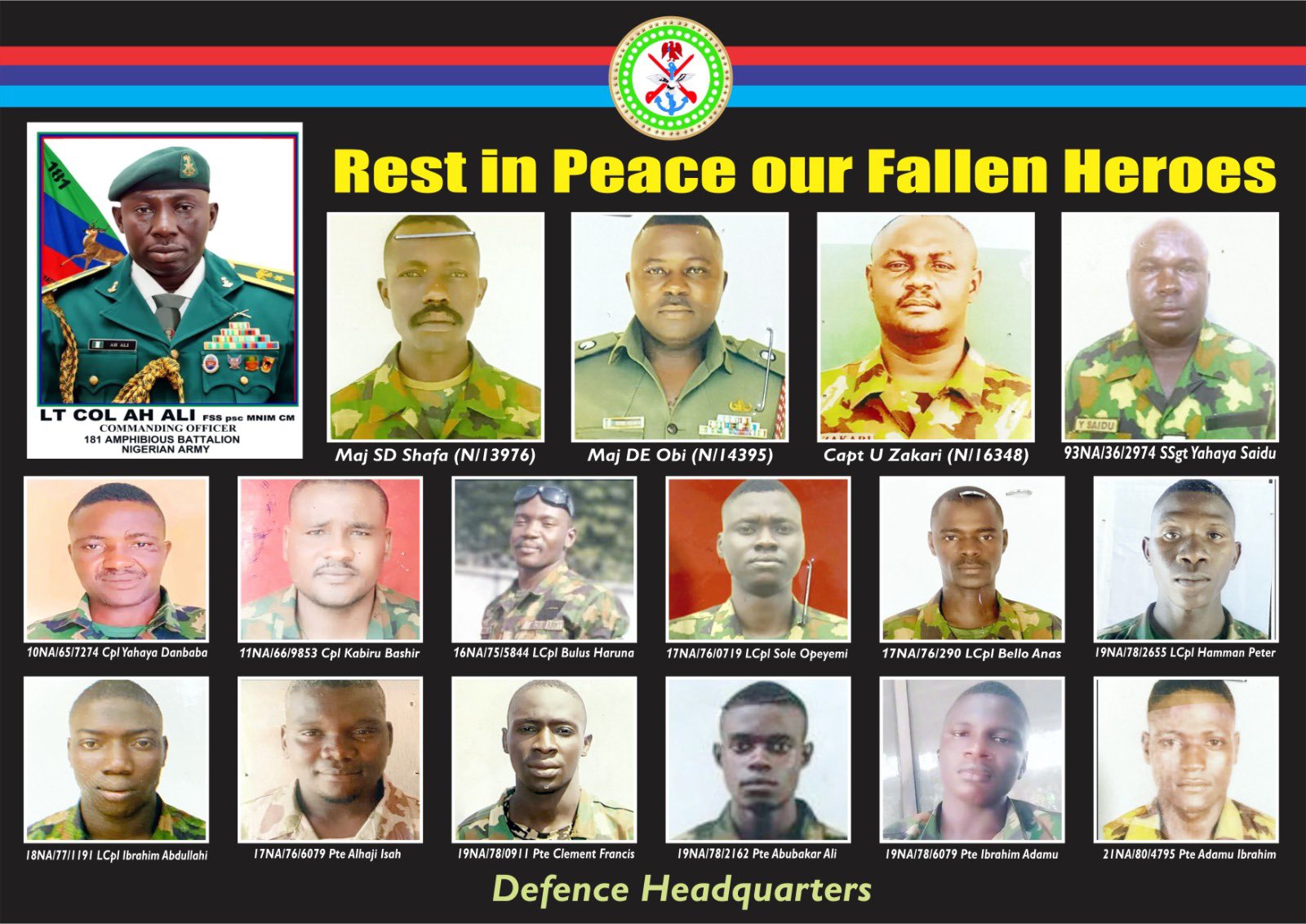 VIDEO: Bodies of officers, soldiers killed in Delta arrive National Cemetery for burial