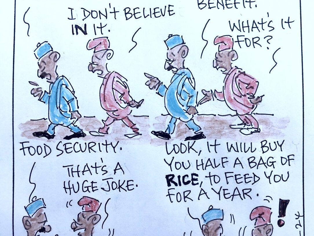 CARTOON OF THE DAY: N50,000 grant for food security a huge joke