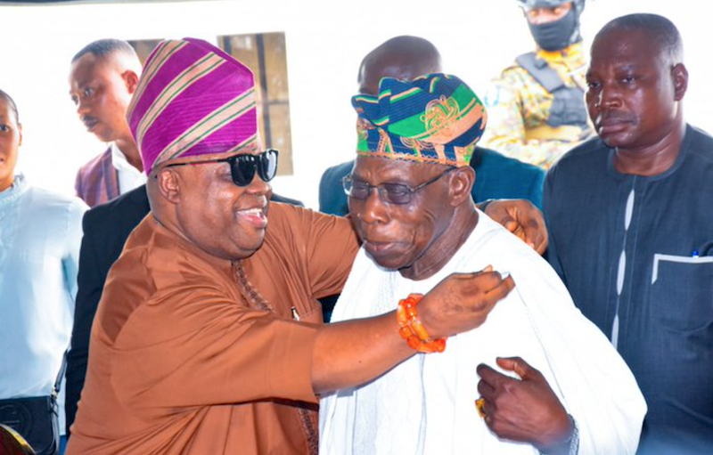 Obasanjo endorses Gov Adeleke as his dancing partner