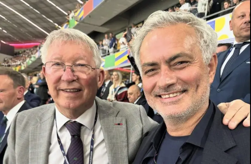 Euro 2024: Ferguson, Mourinho sighted together at Alianz Arena