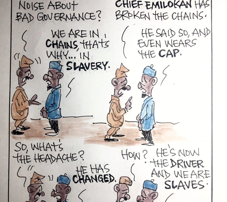 CARTOON OF THE DAY: How Emilokan has changed