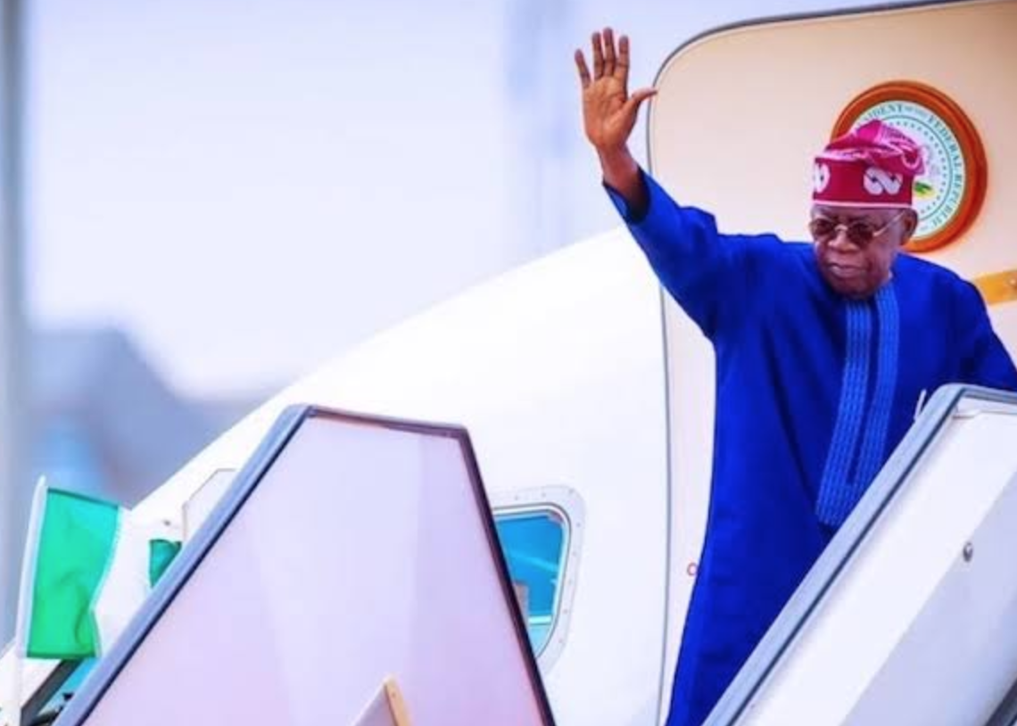 President Tinubu set to leave Nigeria for China in September