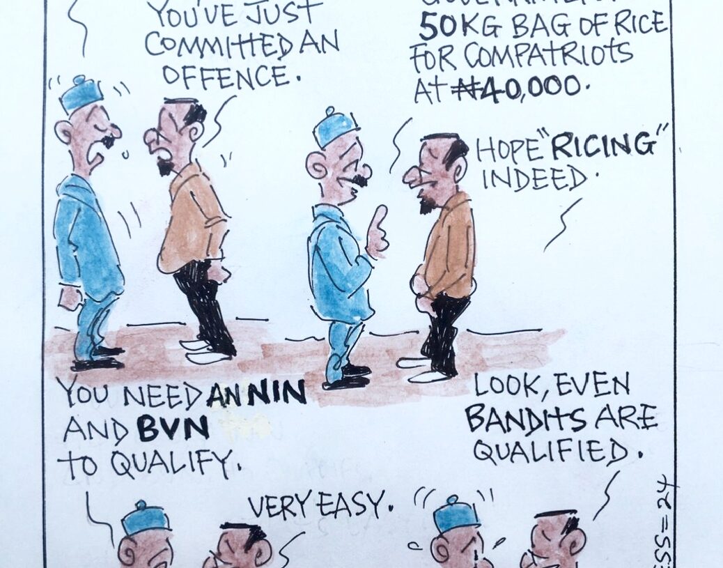 CARTOON OF THE DAY: Who is qualified for govt’s 50kg bag of rice?